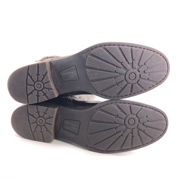 Born Carran Brown Leather Tall Riding Boots 9M - Picture 7 of 14